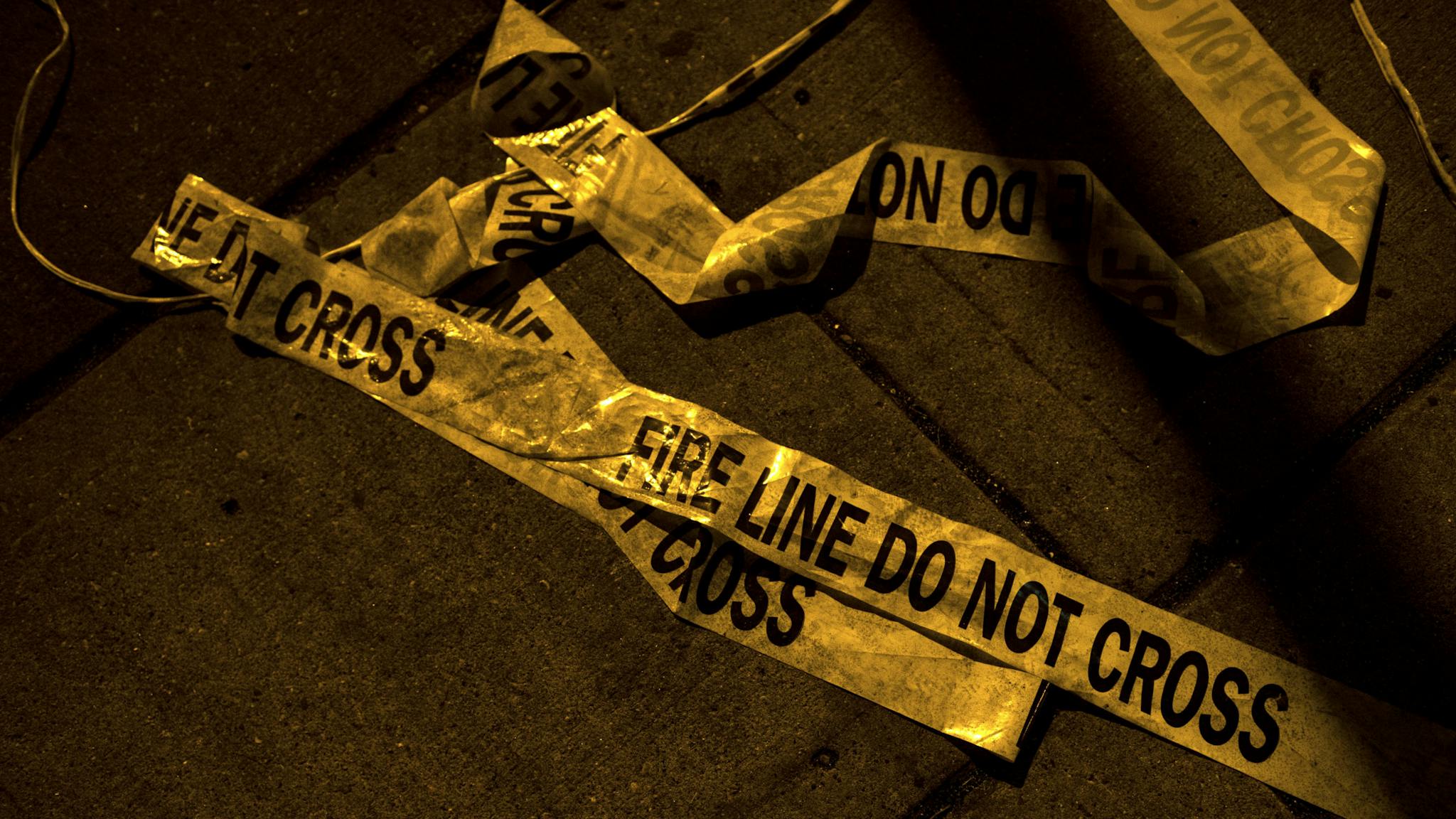 Protests Continue Over Death Of George Floyd, Killed In Police Custody In Minneapolis MINNEAPOLIS, MN - MAY 29: A fire line lies on the sidewalk outside of a burned building on Lake Street on May 29, 2020 in Minneapolis, Minnesota. Protests have been ongoing in the state and around the country since George Floyd's death while in police custody on Monday.