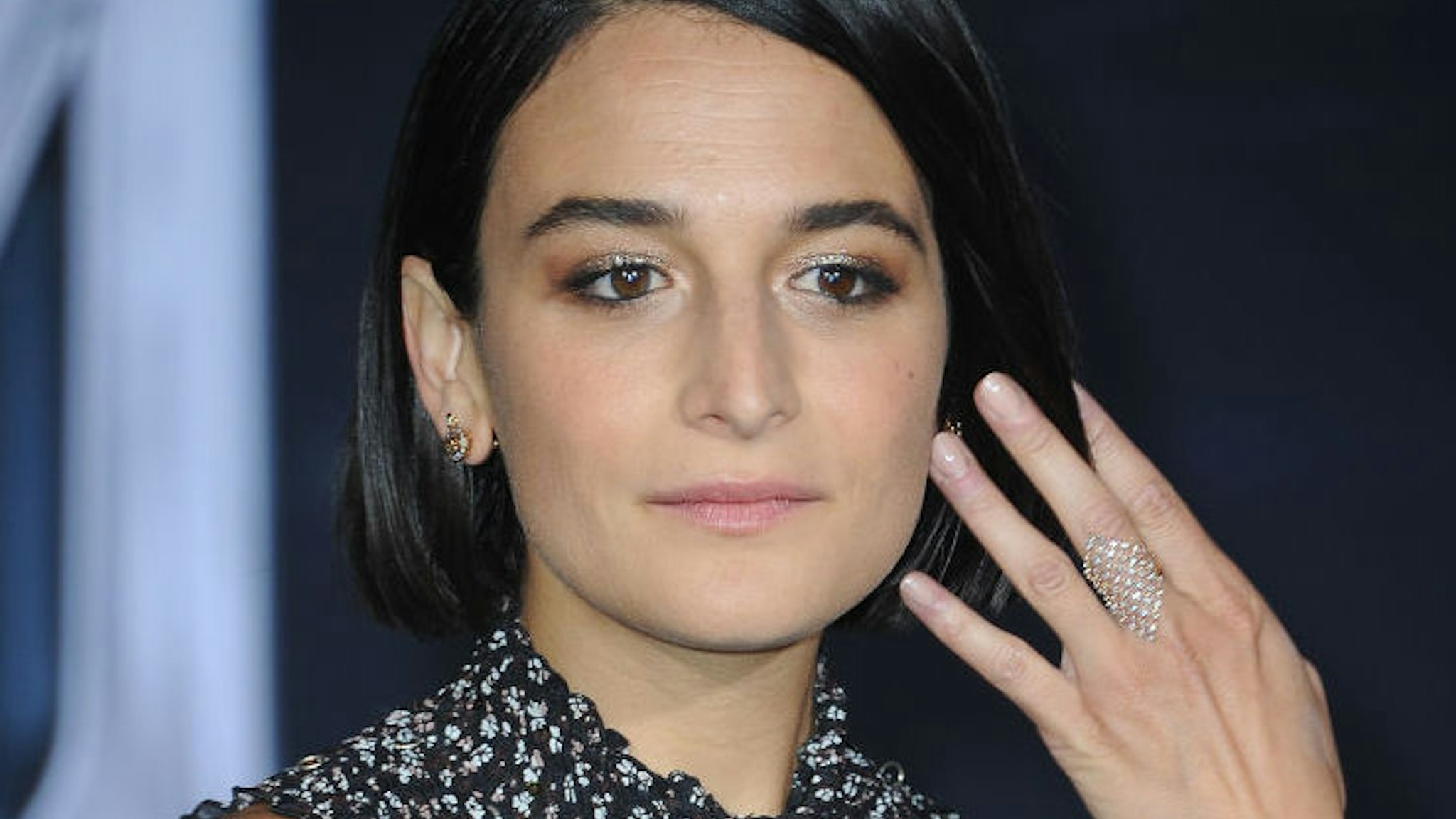 Actress Jenny Slate arrives for Premiere Of Columbia Pictures' "Venom" held at Regency Village Theatre on October 1, 2018 in Westwood, California.