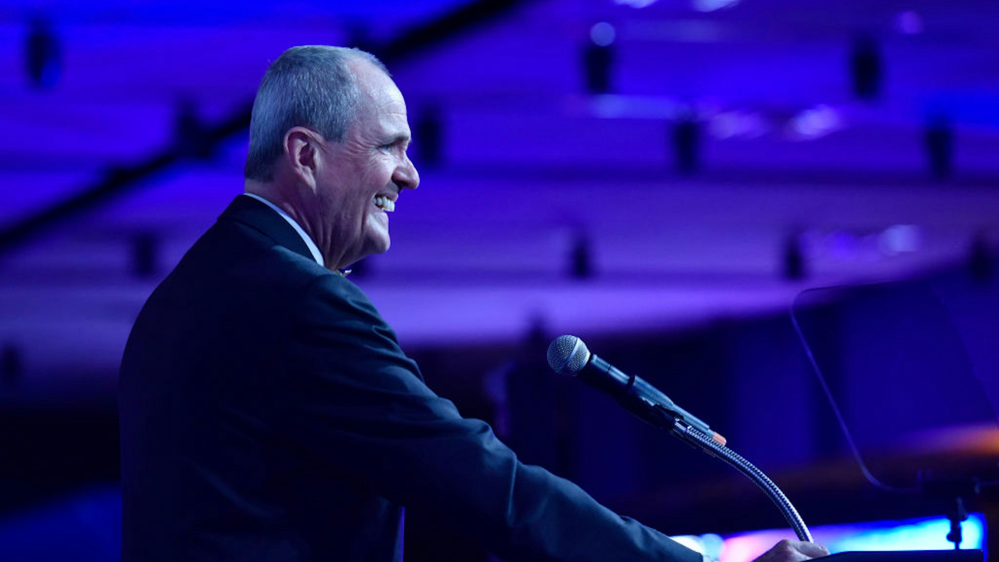 Governor of New Jersey Phil Murphy speaks onstage during the Liberty Science Center Genius Gala 8 at Liberty Science Center on May 13, 2019 in Jersey City, New Jersey.
