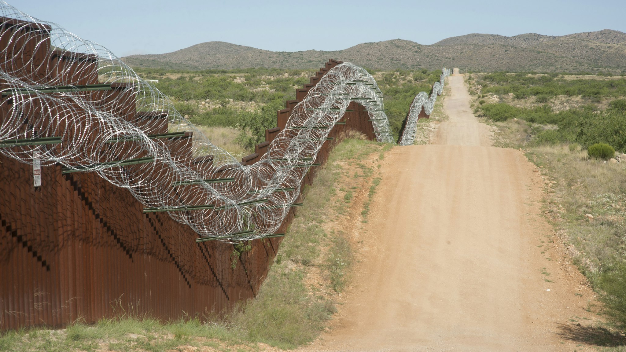 Border Wall - stock photo