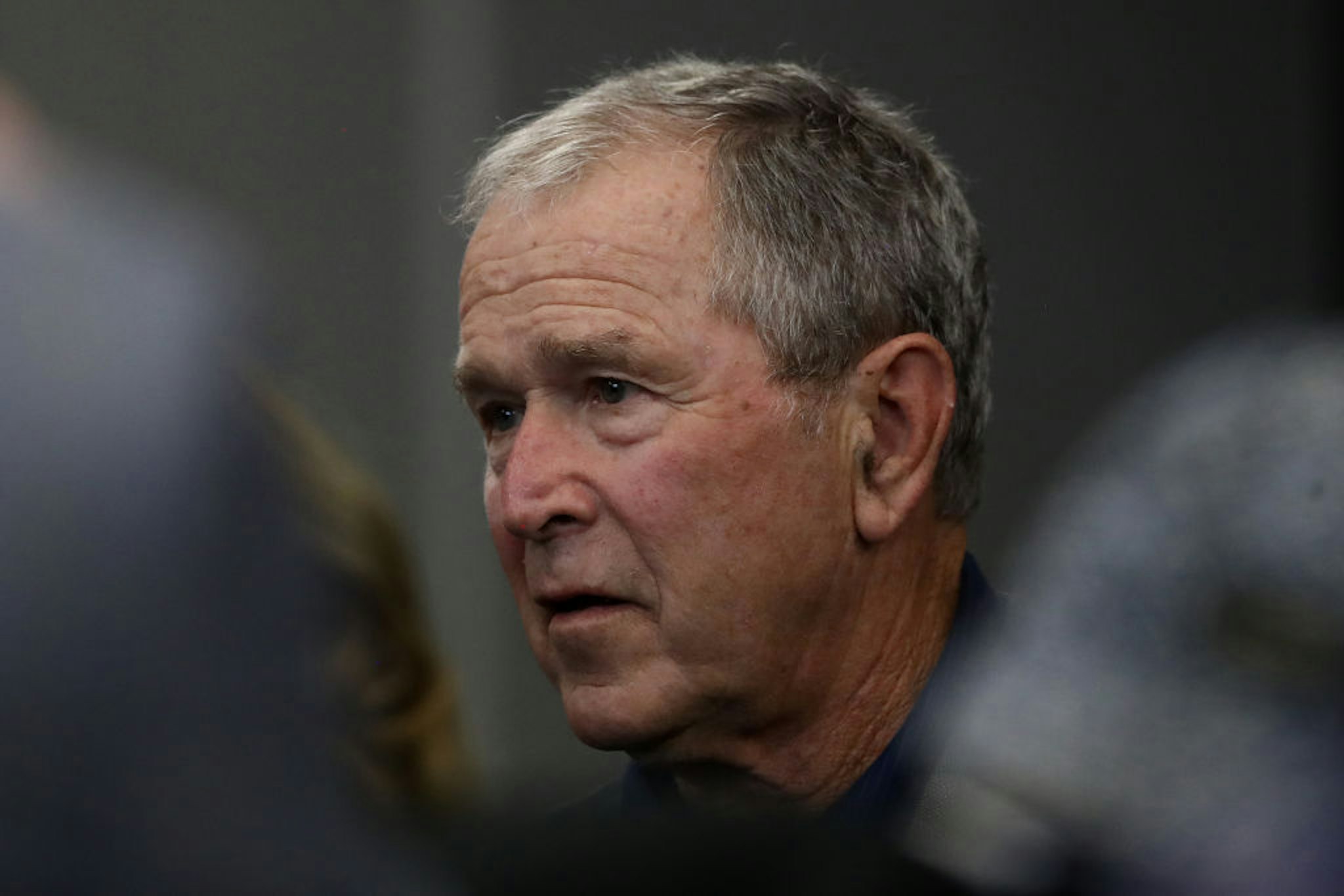 Former President George W. Bush attends the NFL game between the Dallas Cowboys and the Green Bay Packers at AT&amp;T Stadium on October 06, 2019 in Arlington, Texas.