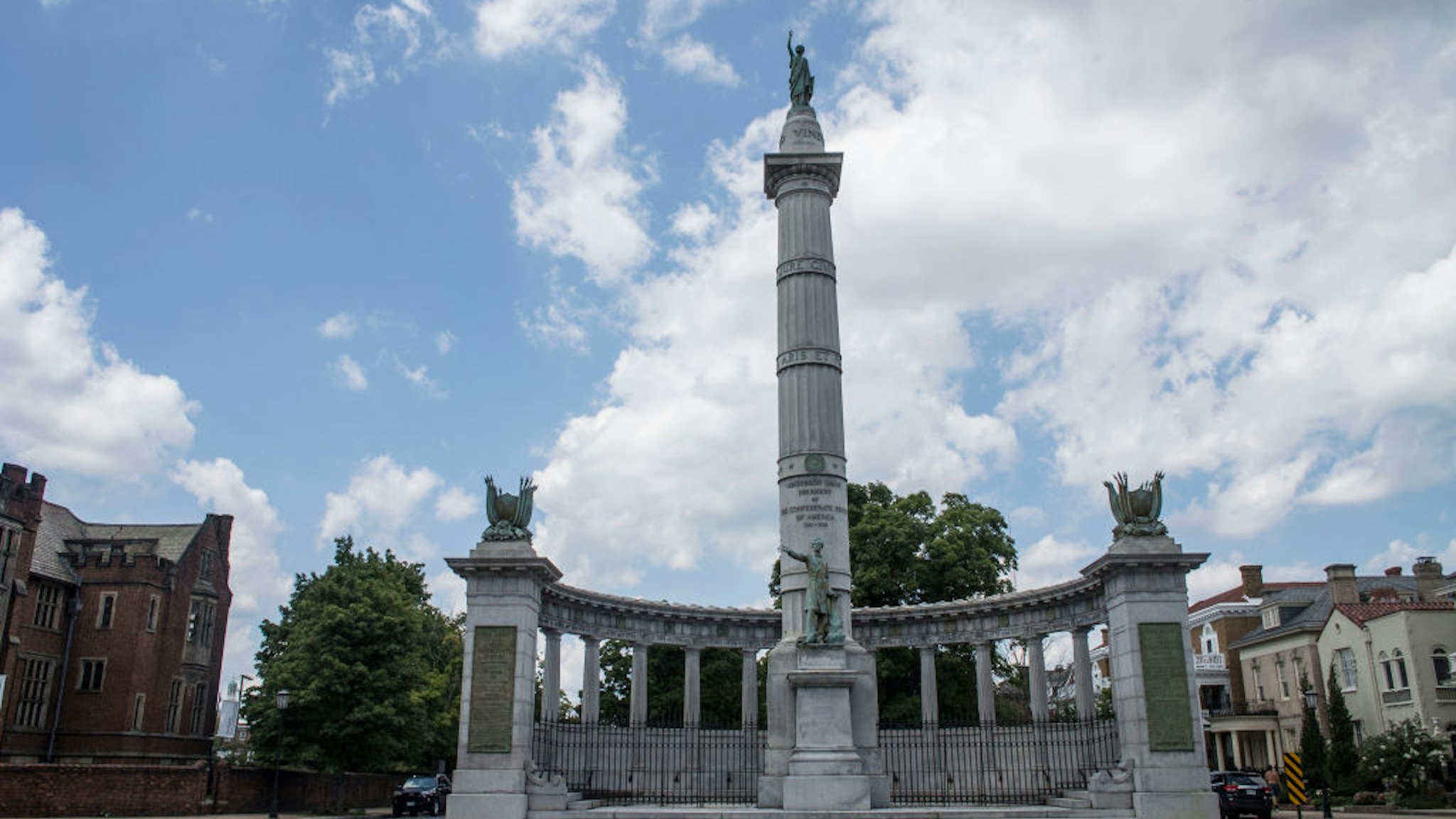 Statue of jefferson Davis on August 19, 2017 in Richmond.