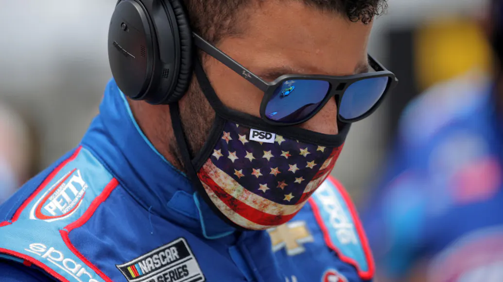 WATCH: NASCAR Drivers Push Bubba Wallace’s Car After Alleged Noose Found In Locker; Wallace Breaks Down