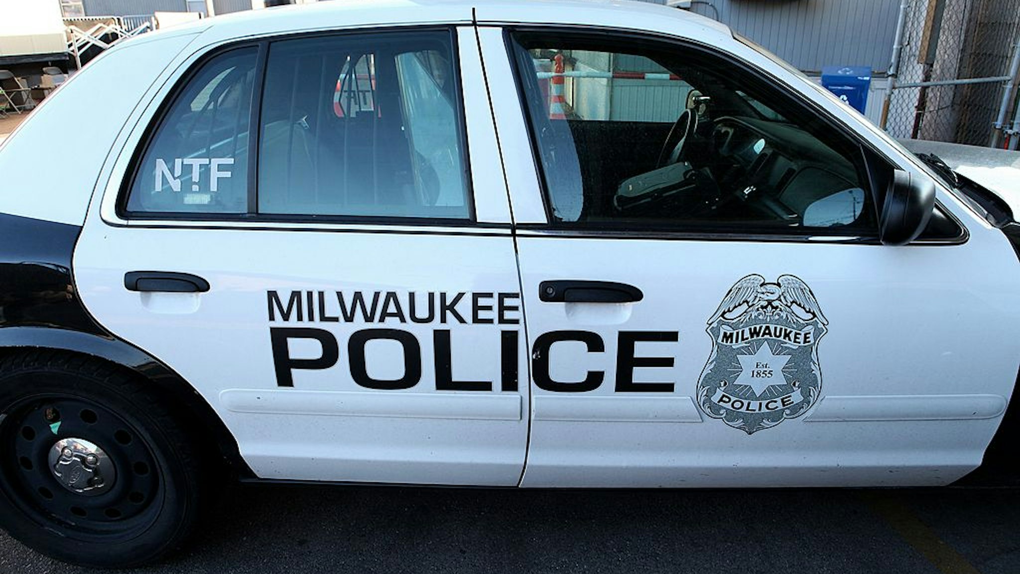 A Milwaukee Police Car, sits parked at the Henry W. Maier Festival Park(Summerfest Grounds) in Milwaukee, Wisconsin on AUGUST 30, 2013.