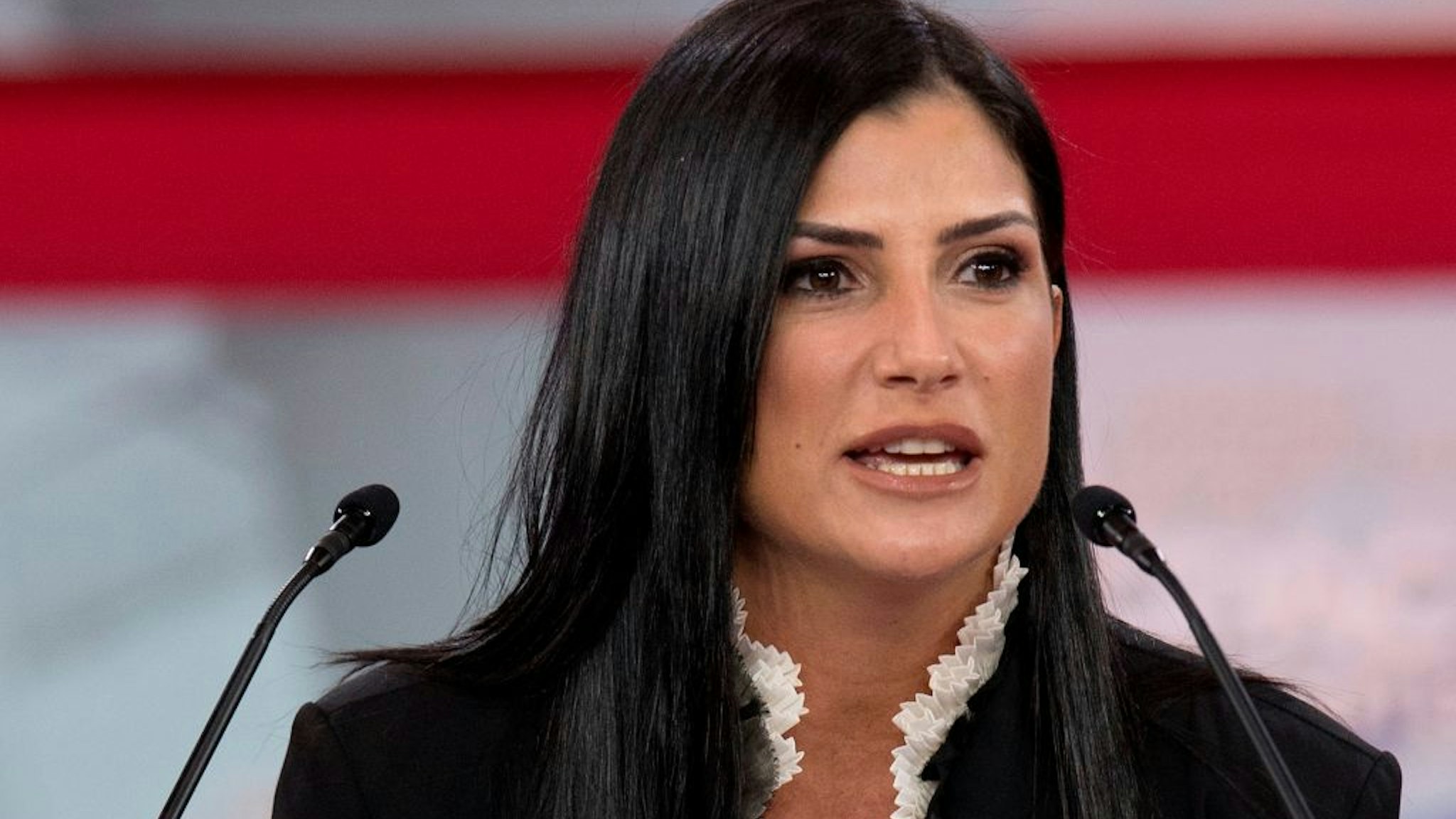 Spokesperson for the National Rifle Association (NRA) Dana Loesch speaks during the 2018 Conservative Political Action Conference at National Harbor in Oxon Hill, Maryland on February 22, 2018.