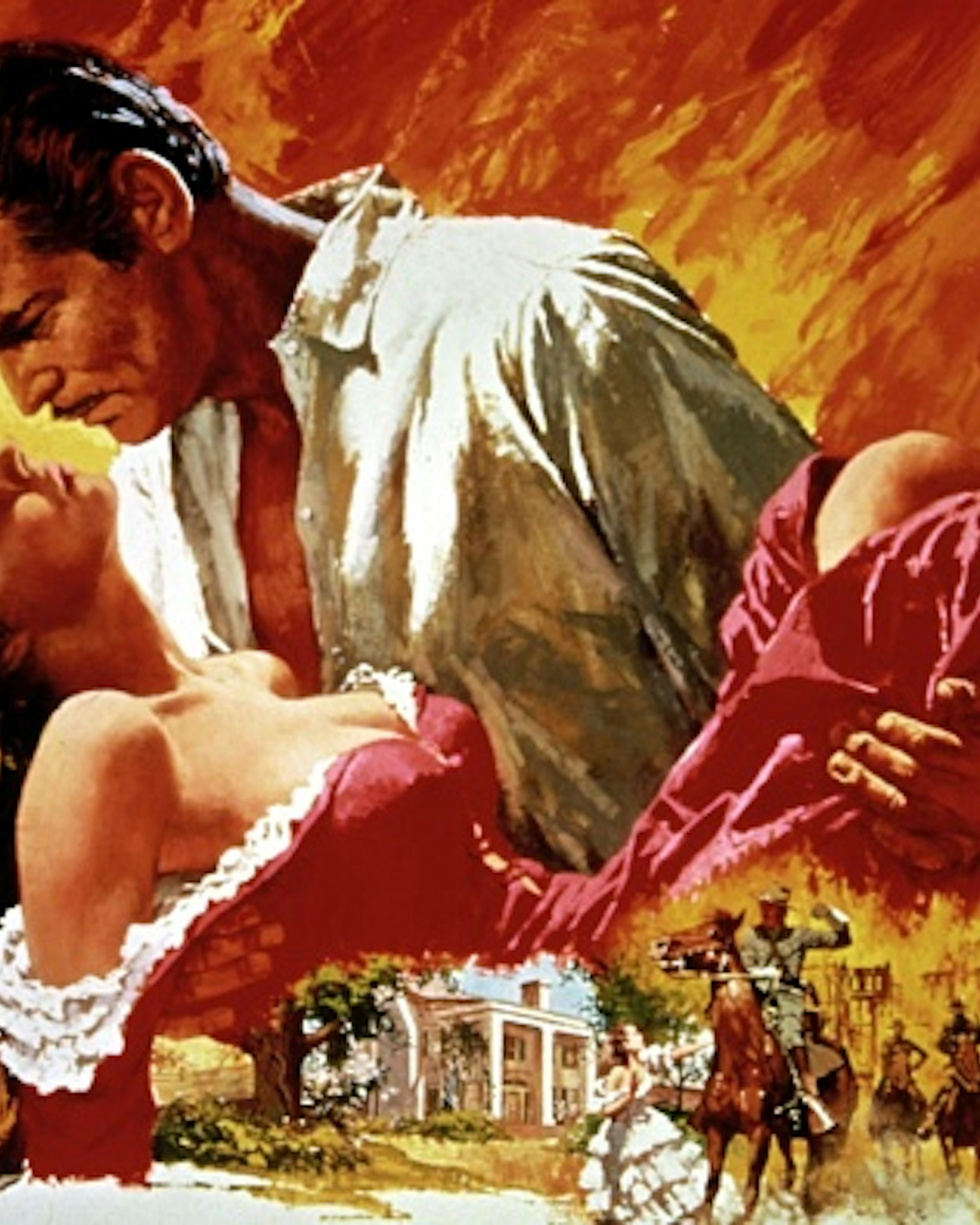 Gone With The Wind, poster, Vivien Leigh, Clark Gable, 1939.
