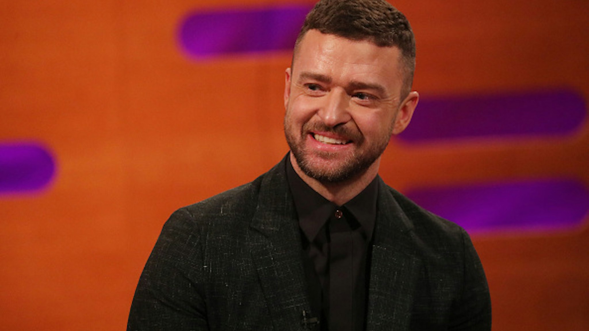 Justin Timberlake during the filming for the Graham Norton Show at BBC Studioworks 6 Television Centre, Wood Lane, London, to be aired on BBC One on Friday evening.