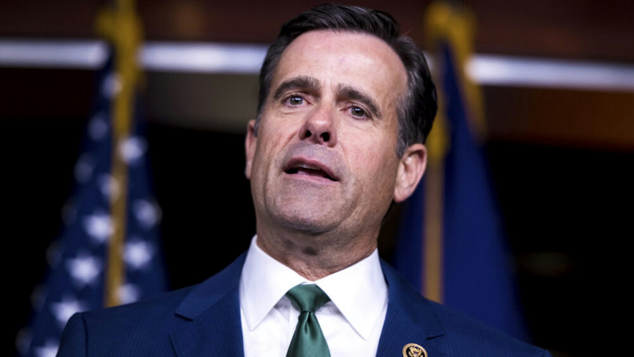 UNITED STATES - MARCH 26: Rep. John Ratcliffe, R-Texas, speaks during the House GOP post-caucus press conference in the Capitol on Tuesday, March 26, 2019.