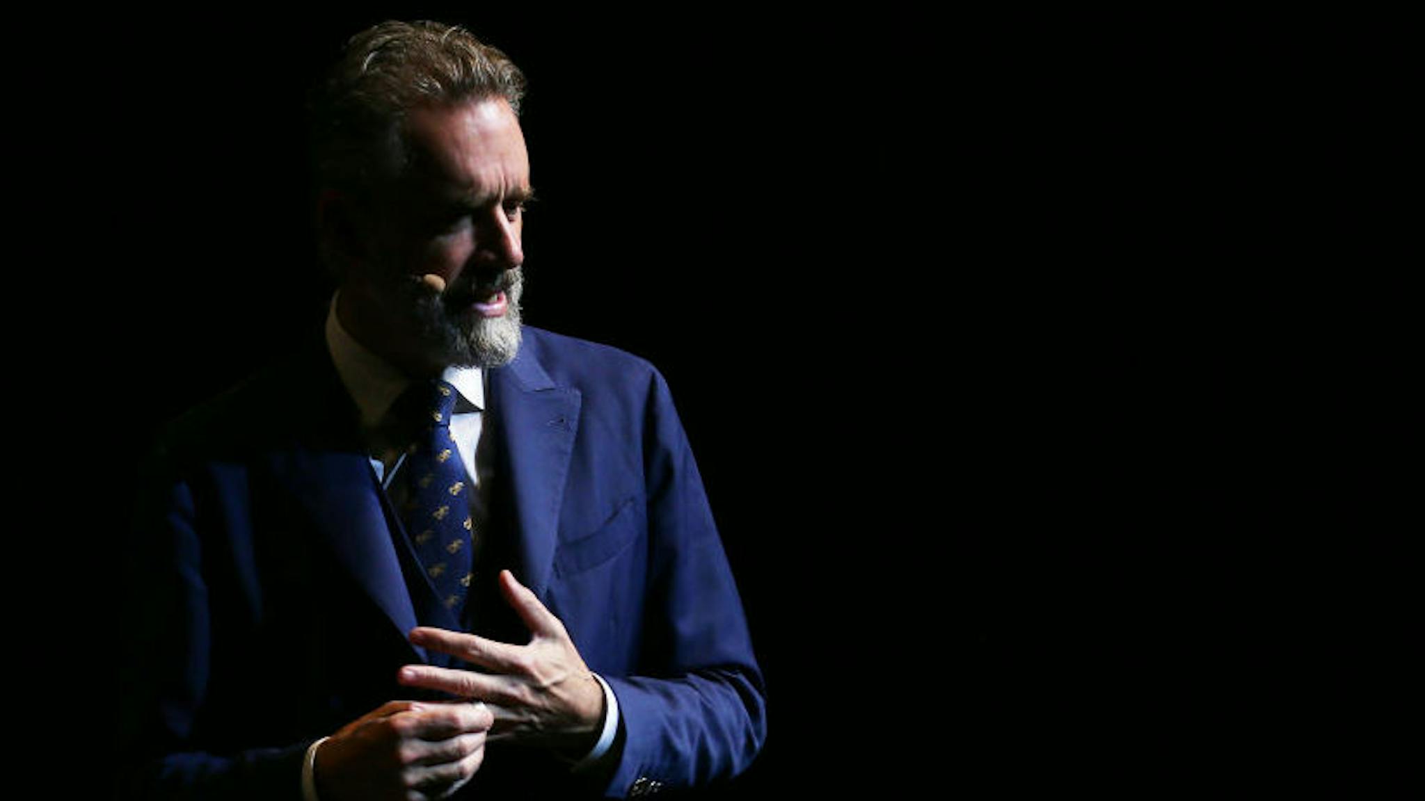 Jordan Peterson Jordan Peterson speaks at ICC Sydney Theatre on February 26, 2019 in Sydney, Australia. (Photo by Don Arnold/WireImage)
