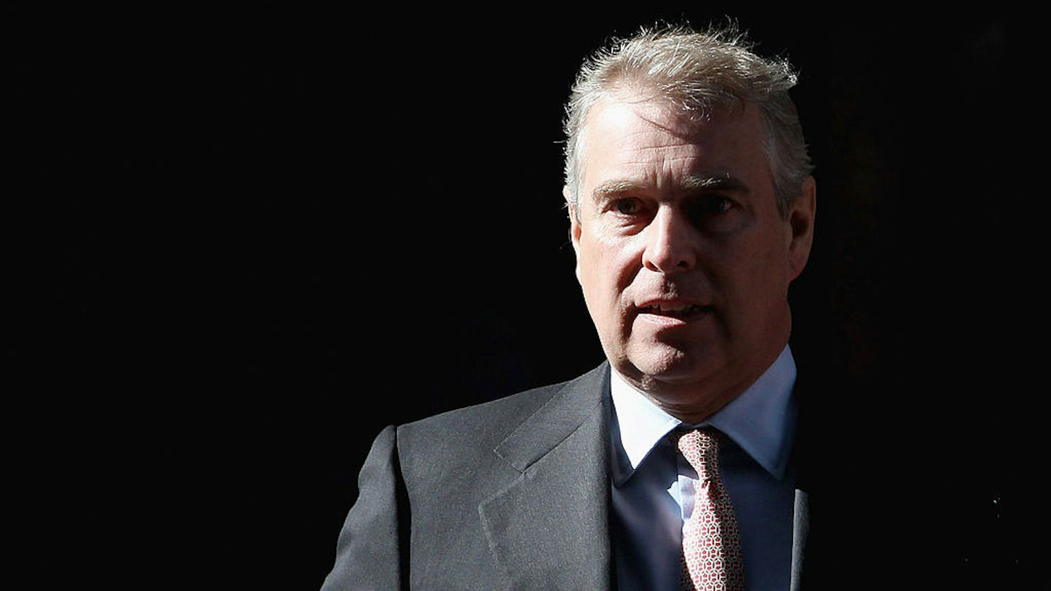 LONDON, ENGLAND - MARCH 07: The Duke of York leaves the Headquarters of CrossRail in Canary Wharf on March 7, 2011 in London, England. Prince Andrew is under increasing pressure after a series of damaging revelations about him, including criticism over his friendship with convicted sex offender Jeffrey Epstein, an American financier surfaced. (Photo by Dan Kitwood/Getty Images)