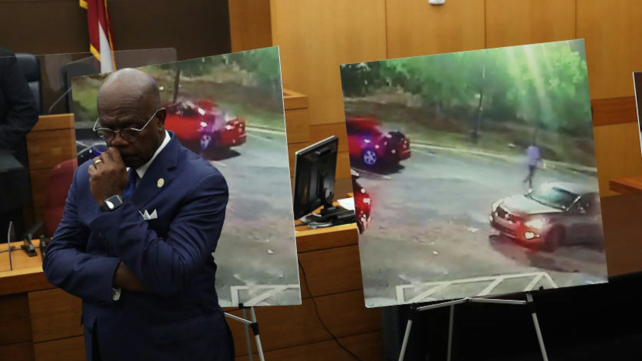 Fulton County District Attorney Paul L. Howard Jr. announces 11 charges against former Atlanta Police Officer Garrett Rolfe on June 17, 2020 in Atlanta, Georgia.¬†Rolfe is charged with felony murder of Rayshard Brooks, 27, on June 12¬†while chasing Brooks after a struggle during a field sobriety test in a Wendy's restaurants parking lot. (Photo by Joe Raedle/Getty Images)