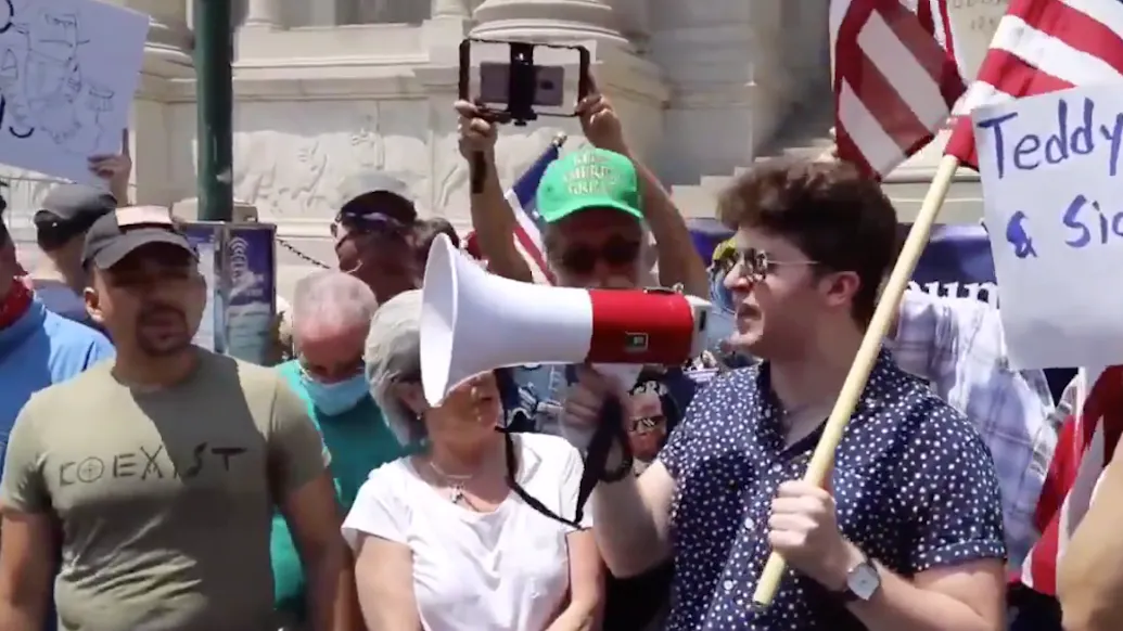 WATCH: Young Republicans Leader Gives Impassioned Speech Outside Teddy Roosevelt Statue, National Anthem Breaks Out