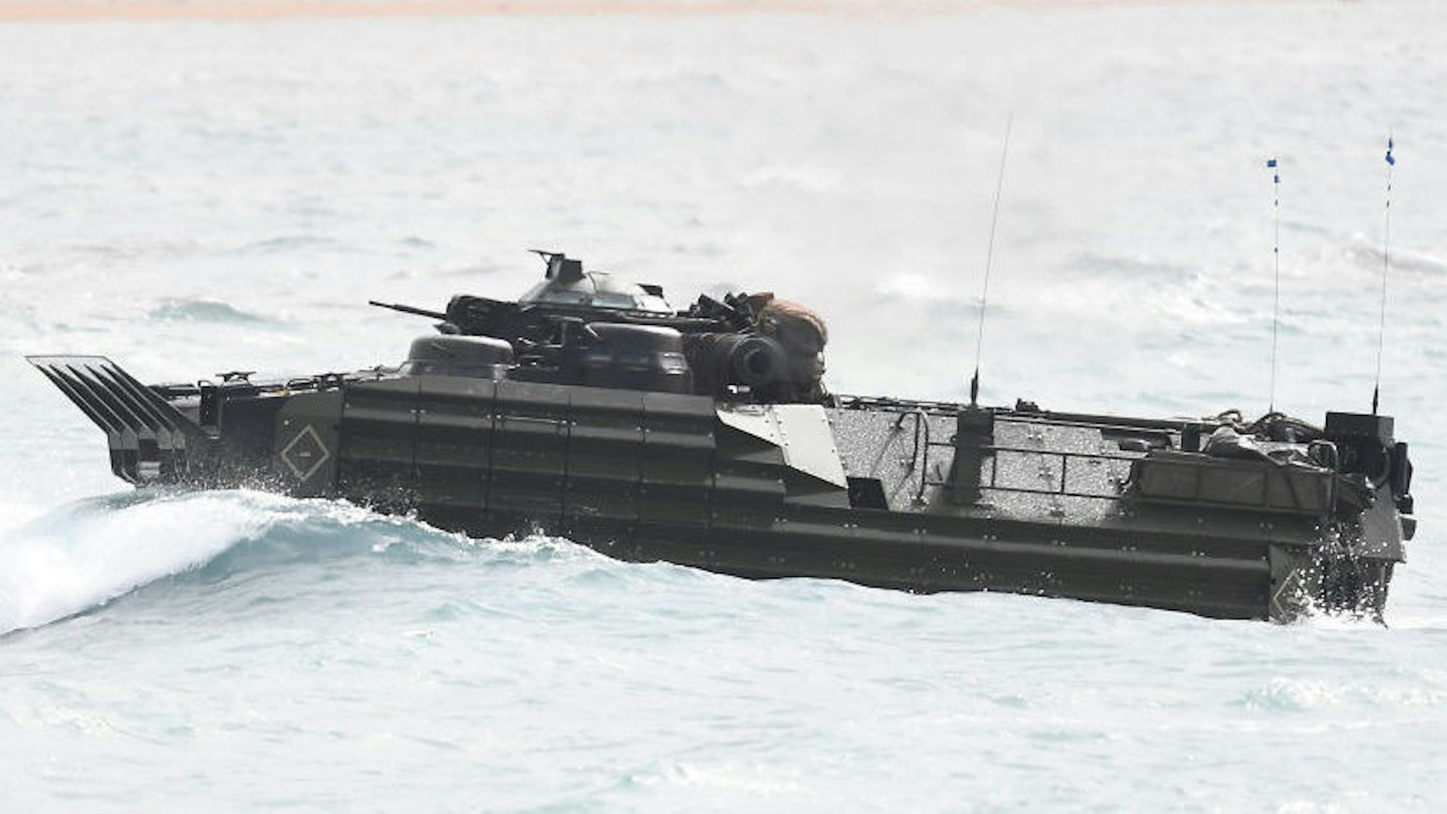 Amphibious assault vehicle.