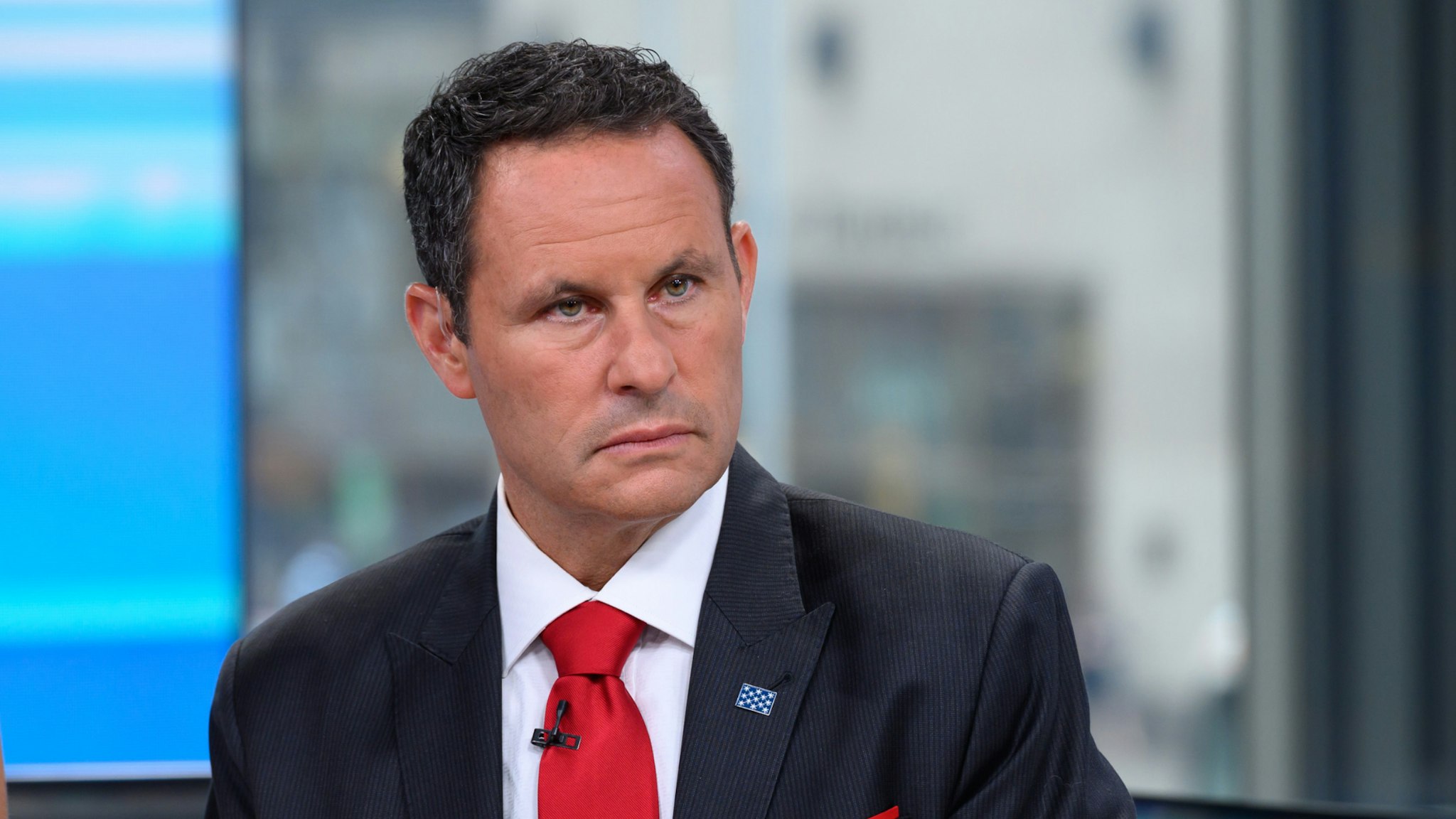 Brian Kilmeade is seen on set of Fox & Friends at Fox News Channel Studios on September 10, 2019 in New York City.