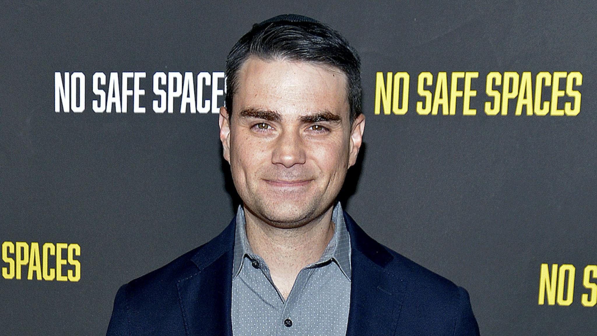 Ben Shapiro Ben Shapiro attends the premiere of the film "No Safe Spaces" at TCL Chinese Theatre on November 11, 2019 in Hollywood, California. (Photo by Michael Tullberg/Getty Images)