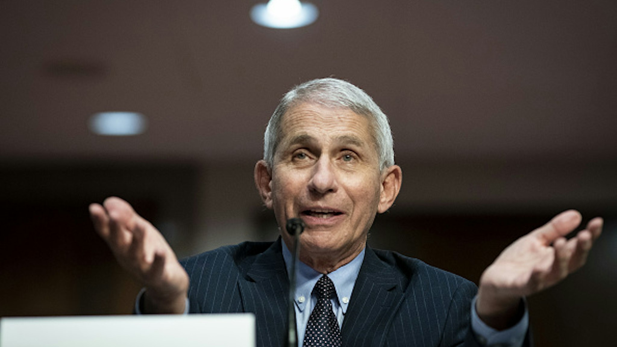Anthony Fauci, director of the National Institute of Allergy and Infectious Diseases, speaks during a Senate Health, Education, Labor and Pensions Committee hearing in Washington, D.C., U.S., on Tuesday, June 30, 2020. The U.S. government's top infectious disease specialist said he's "quite concerned" about the spike in cronavirus cases in Florida, Texas, Arizona and California.