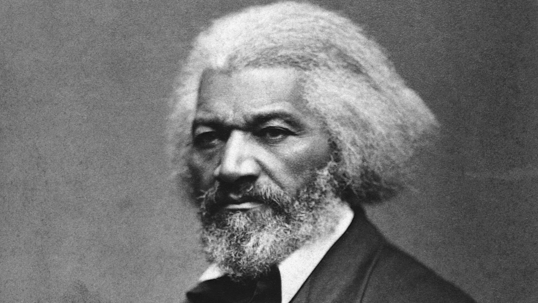 American abolitionist and former slave Frederick Douglass (1817-1895), who helped recruit African-American regiments during the Civil War, ca. 1879.