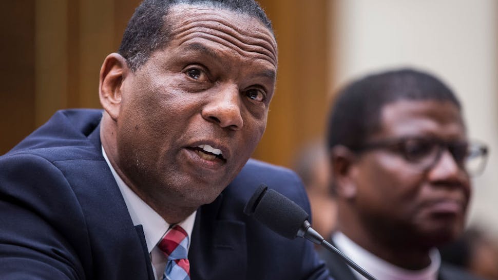 Burgess Owens Former NFL player Burgess Owens testifies during a hearing on slavery reparations held by the House Judiciary Subcommittee on the Constitution, Civil Rights and Civil Liberties on June 19, 2019 in Washington, DC.