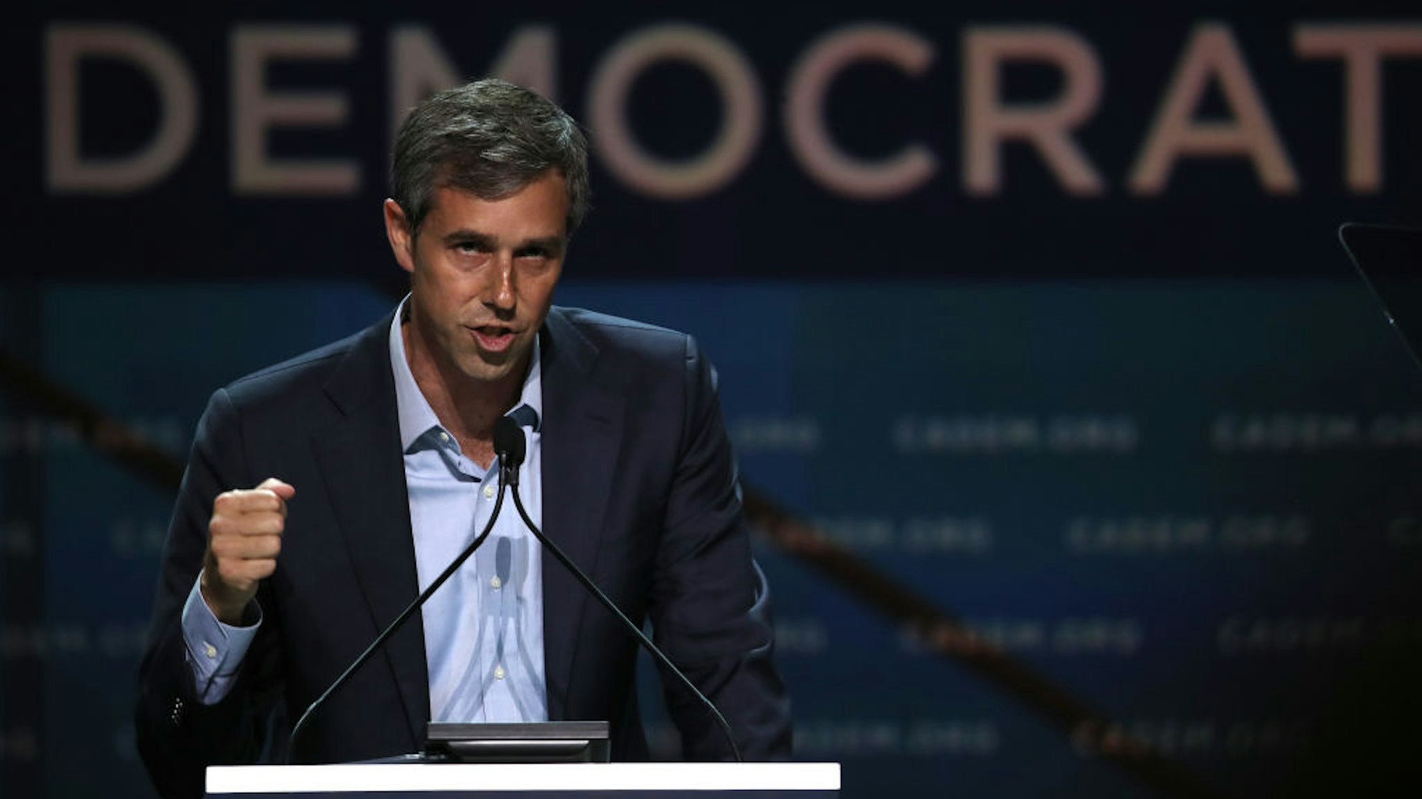 Democratic presidential hopeful former U.S. Rep. Beto O'Rourke (D-TX) speaks during the California Democrats 2019 State Convention at the Moscone Center on June 01, 2019 in San Francisco, California.