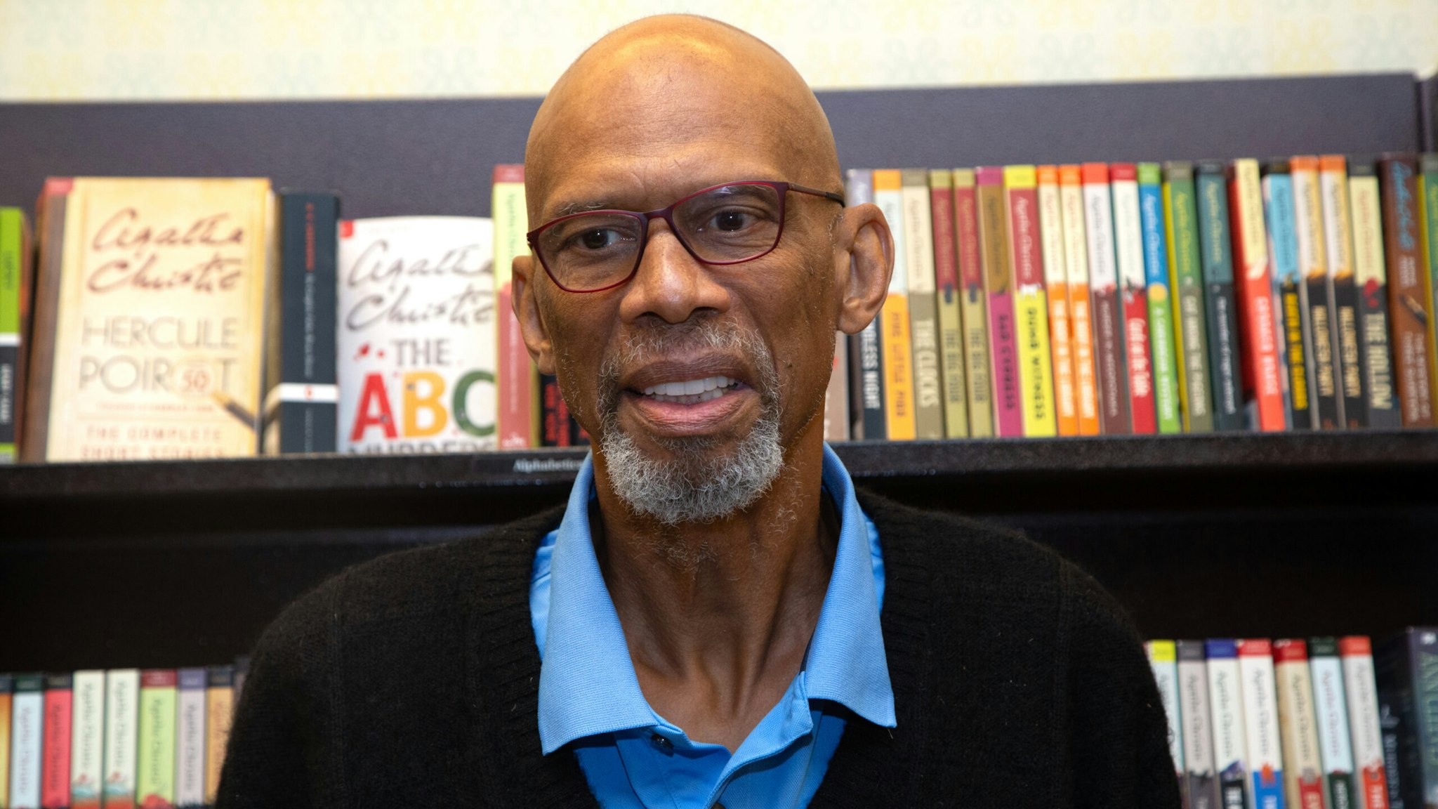 OS ANGELES, CALIFORNIA - SEPTEMBER 24: Kareem Abdul-Jabbar Celebrates New Book "The Empty Birdcage" at Barnes & Noble at The Grove on September 24, 2019 in Los Angeles, California. (Photo by Gabriel Olsen/Getty Images)
