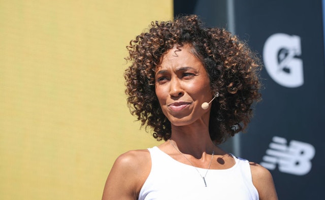 SportsCenter anchor Sage Steele at the espnW Women + Sports Summit held at The Resort at Pelican Hill on October 23, 2019 in Newport Beach, California.