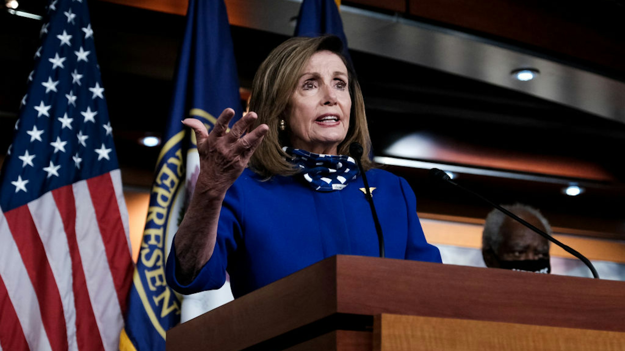 U.S. Speaker of the House Rep. Nancy Pelosi (D-CA) speaks during a news conference on July 24, 2020 in Washington, DC.