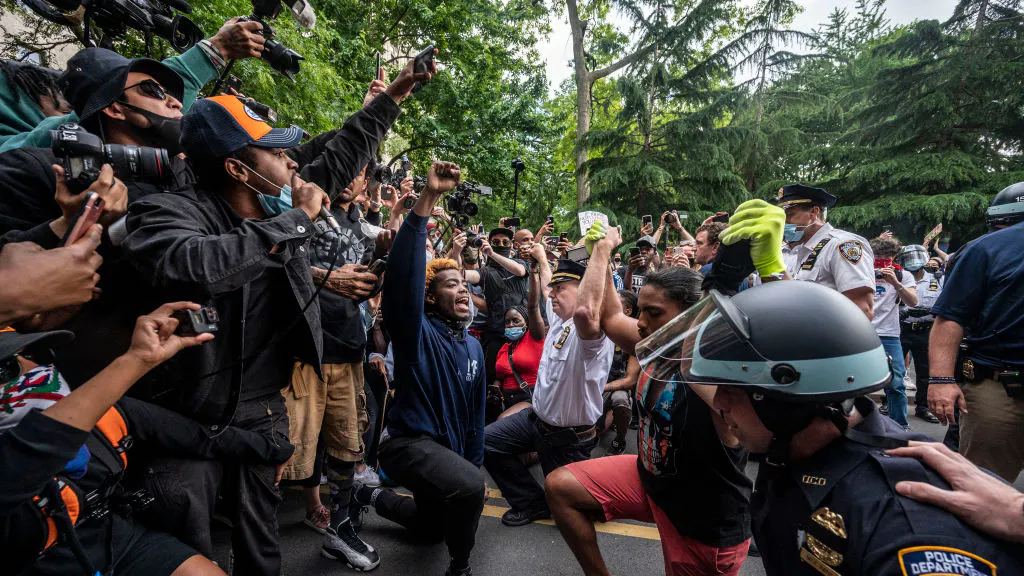 NYPD Chief Who Knelt With Protesters In June Gets Injured In Clash With Protesters