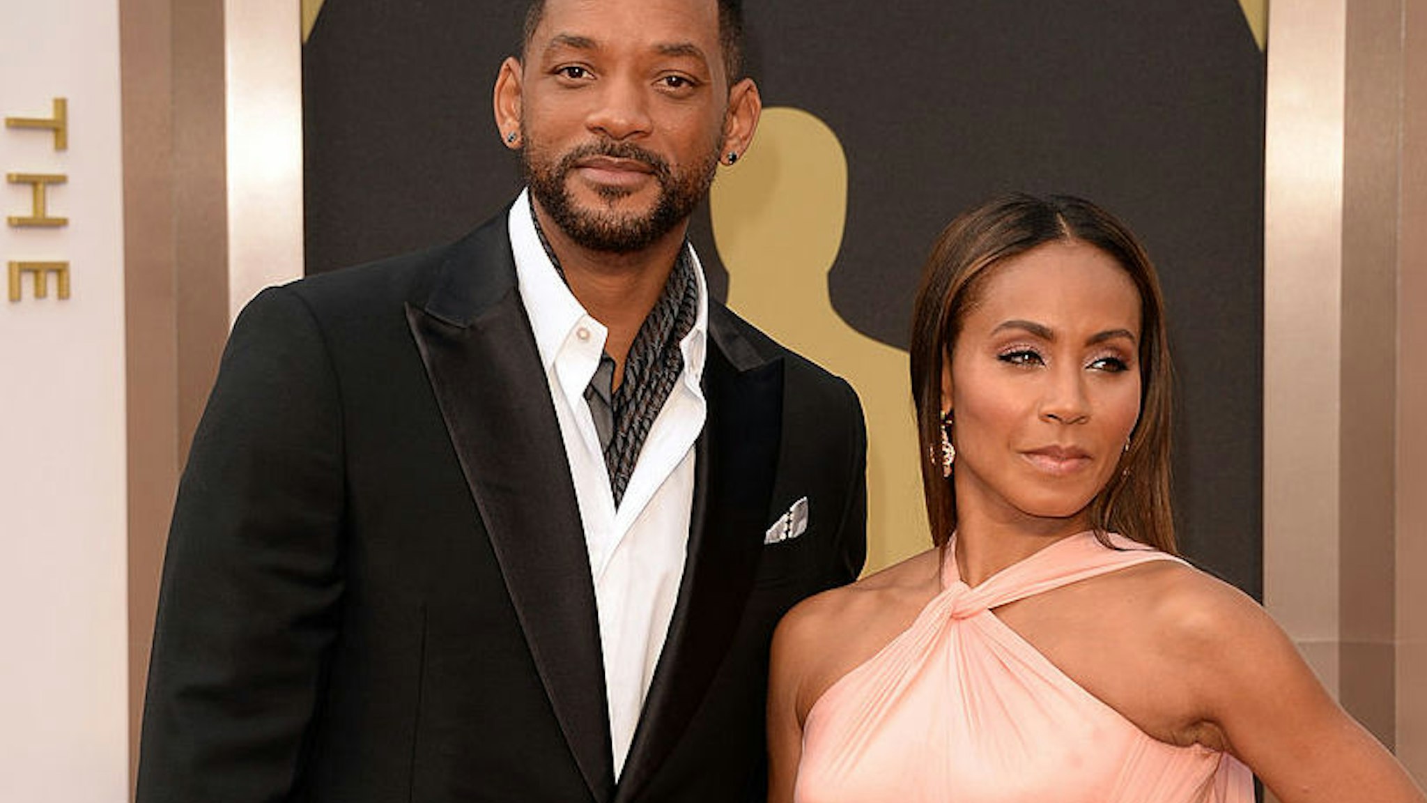 Actors Will Smith (L) and Jada Pinkett Smith attend the Oscars held at Hollywood & Highland Center on March 2, 2014 in Hollywood, California