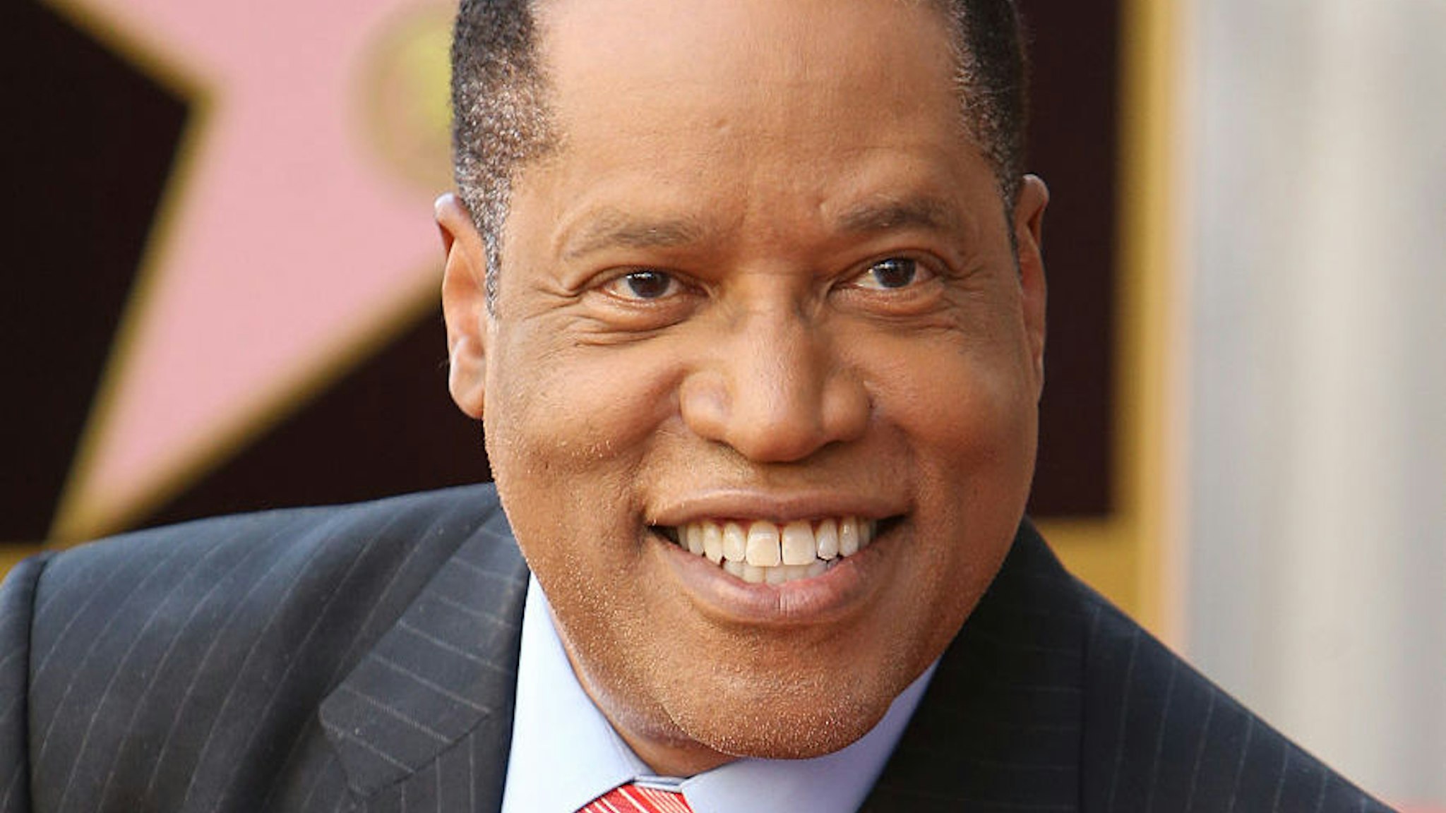 Larry Elder attends the ceremony honoring him with a Star on The Hollywood Walk of Fame on April 27, 2015 in Hollywood, California.