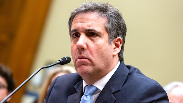 Michael Cohen, former lawyer for U.S. President Donald Trump, testifies before the House Oversight Committee on Capitol Hill, on Wednesday, February 27, 2019.