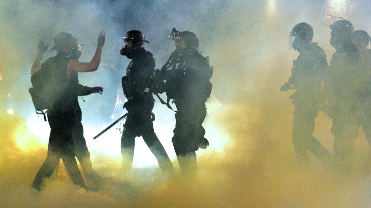 Portland Police Clear Streets After Fire; Protester: I Hope ‘Someone Kills’ Your Family, Burns Precinct With ‘Y’all Inside’