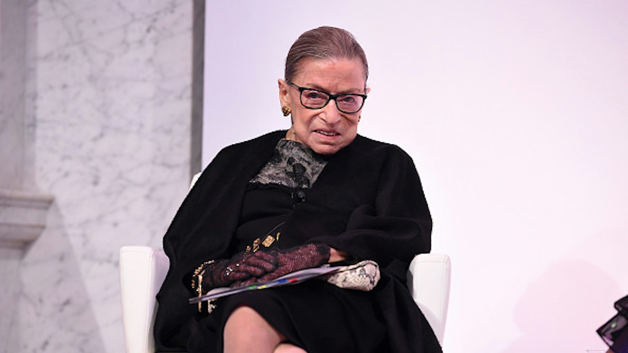 Supreme Court Justice Ruth Bader Ginsburg at the 2020 DVF Awards on February 19, 2020 in Washington, DC.