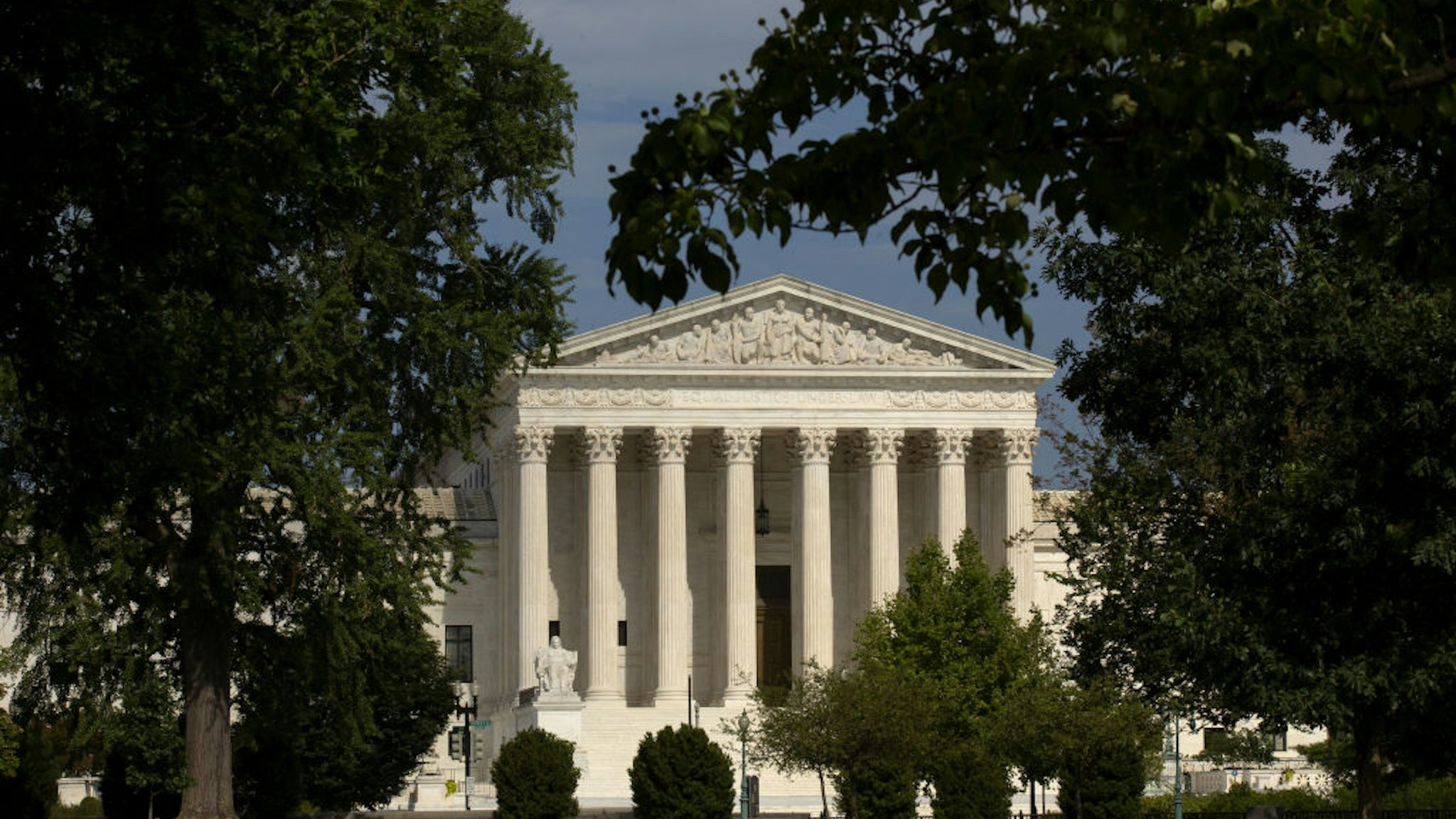 The U.S. Supreme Court stands in Washington D.C., U.S., on Monday, July 20, 2020. The Supreme Court refused to let House Democrats immediately renew their push to get President Donald Trump's financial records, rejecting their requests to return two cases to the appeals court level ahead of schedule.