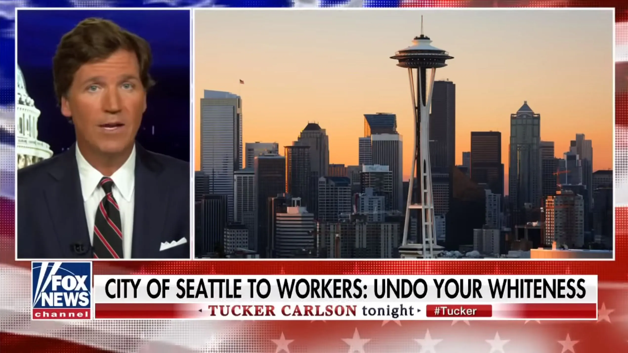 WATCH: Tucker Highlights Seattle Allegedly Selecting City Employees For Anti-Racism Training Based On Skin Color