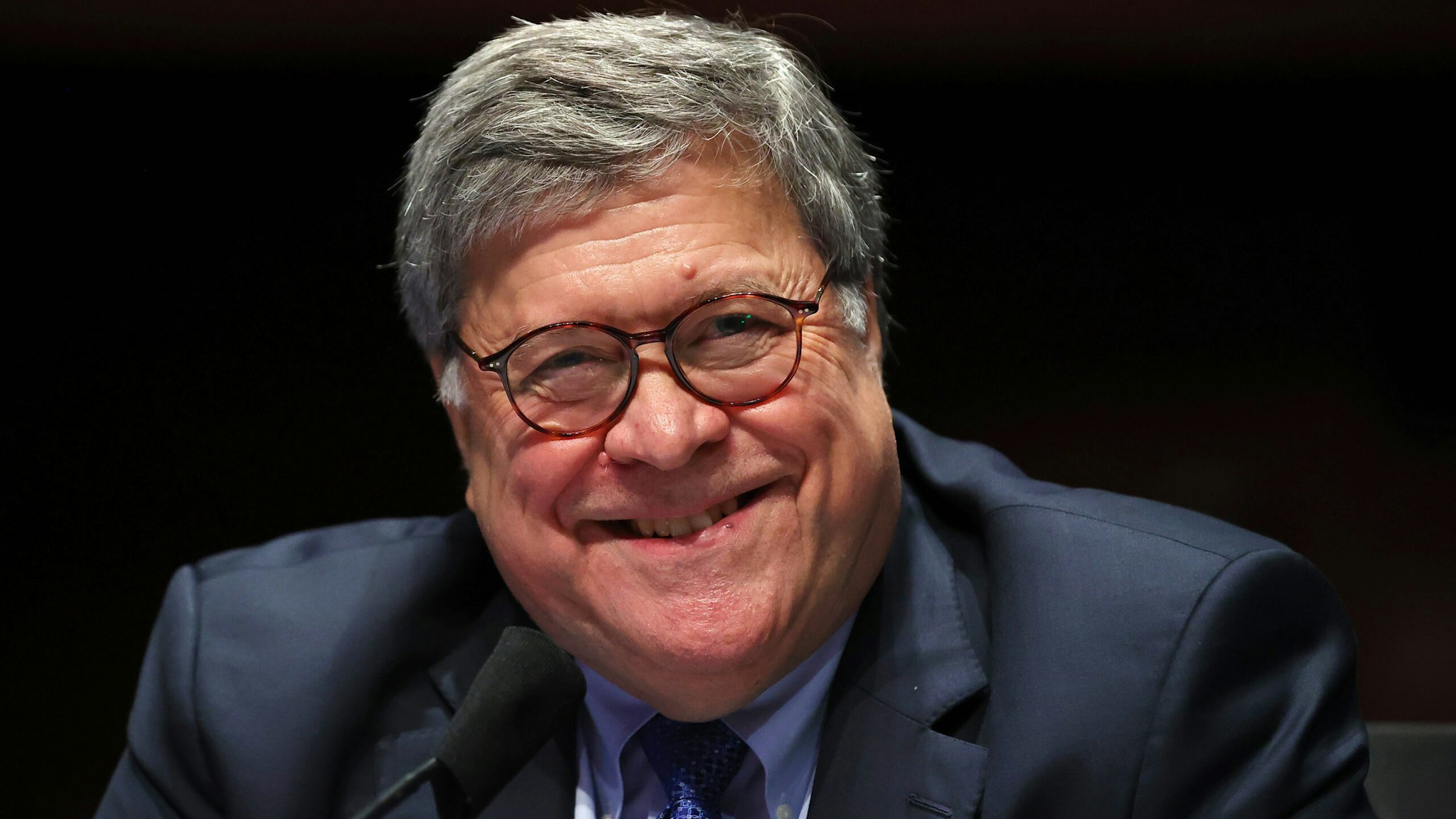 Attorney General William Barr testifies before the House Judiciary Committee hearing in the Congressional Auditorium at the US Capitol Visitors Center July 28, 2020 in Washington, DC.