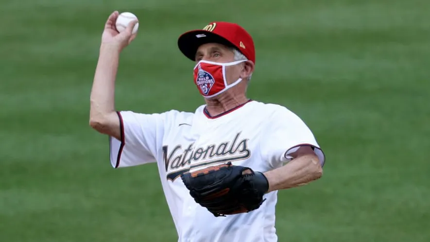 Fauci Explains His Errant Opening Day Pitch: ‘Completely Miscalculated Distance From The Mound’