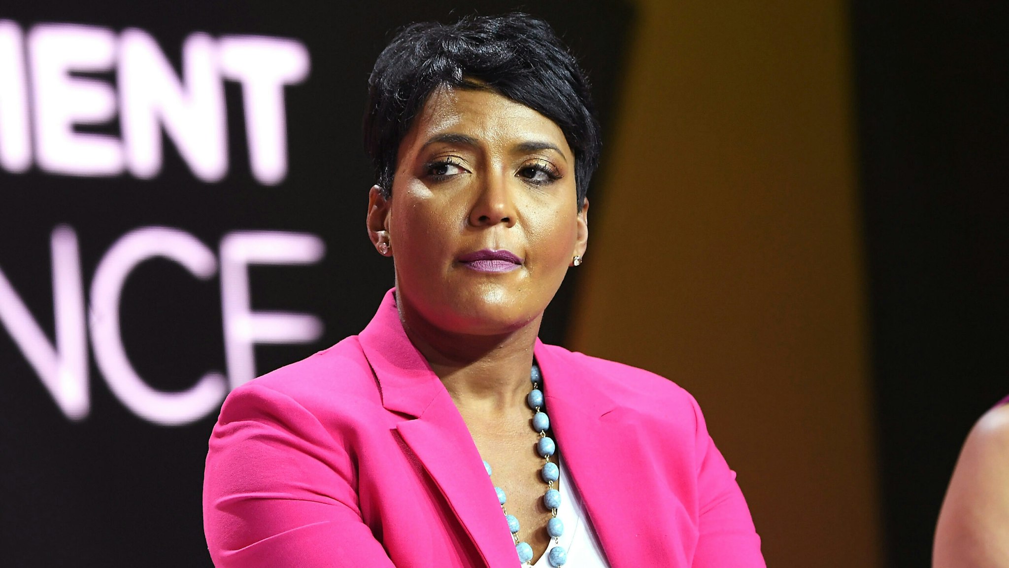 NEW ORLEANS, LA - JULY 07: Mayor of Atlanta Keisha Lance Bottoms speaks onstage during the 2018 Essence Festival presented by Coca-Cola at Ernest N. Morial Convention Center on July 7, 2018 in New Orleans, Louisiana.