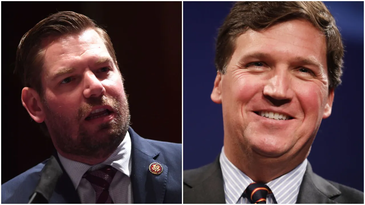 Eric Swalwell Accuses Tucker Carlson Of Being ‘A Phony’ Who Has Put Him At Risk With ‘Dangerous Lies’