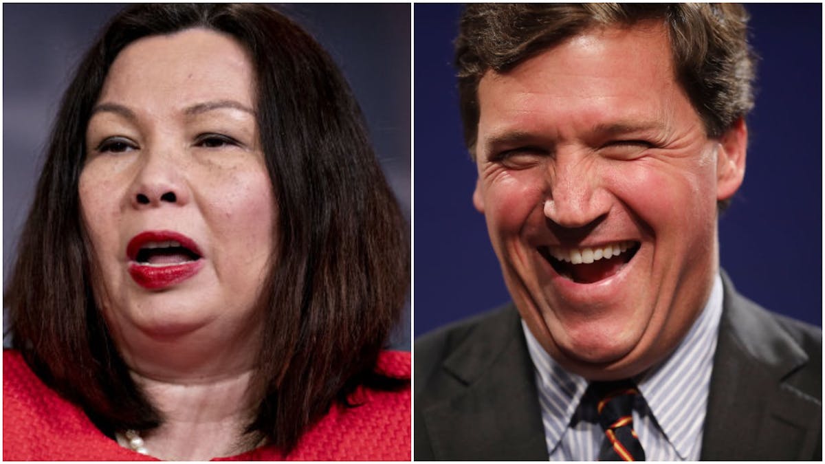 ‘Impostor Patriots’: Tammy Duckworth Slams Tucker Carlson And Trump As ‘Self-Serving, Insecure Men’