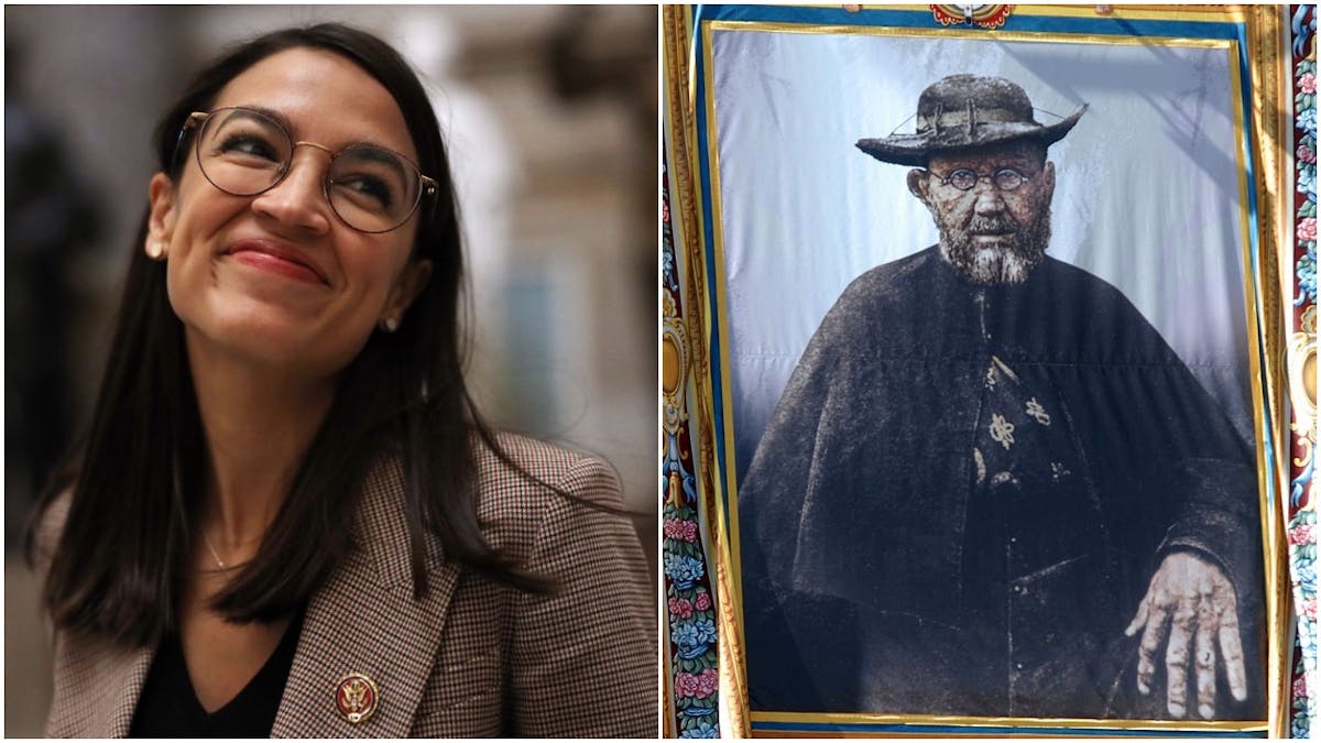 ‘What Patriarchy And White Supremacist Culture Looks Like’: AOC Blasts Statue Of Catholic Saint In Capitol Who Ministered To Lepers