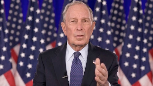 MILWAUKEE, WI - AUGUST 20: In this screenshot from the DNCC’s livestream of the 2020 Democratic National Convention, former New York Mayor Michael Bloomberg addresses the virtual convention on August 20, 2020. The convention, which was once expected to draw 50,000 people to Milwaukee, Wisconsin, is now taking place virtually due to the coronavirus pandemic.