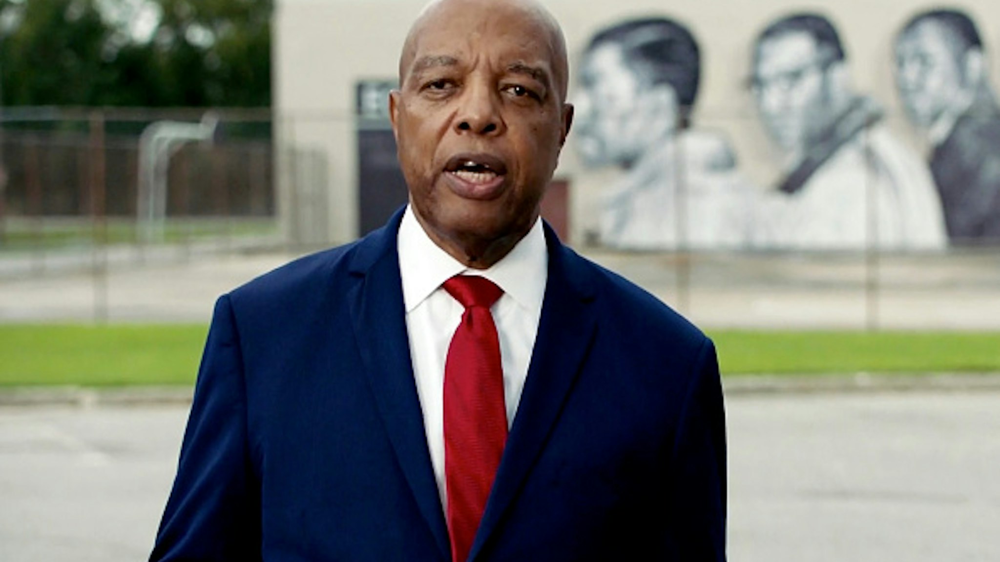 CHARLOTTE, NC - AUGUST 26: (EDITORIAL USE ONLY) In this screenshot from the RNC’s livestream of the 2020 Republican National Convention, civil rights activist Clarence Henderson addresses the virtual convention on August 26, 2020. The convention is being held virtually due to the coronavirus pandemic but will include speeches from various locations including Charlotte, North Carolina and Washington, DC.