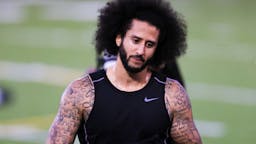 Colin Kaepernick RIVERDALE, GA - NOVEMBER 16: Colin Kaepernick looks on during the Colin Kaepernick NFL workout held at Charles R. Drew High School on November 16, 2019 in Riverdale, Georgia. (Photo by Carmen Mandato/Getty Images)
