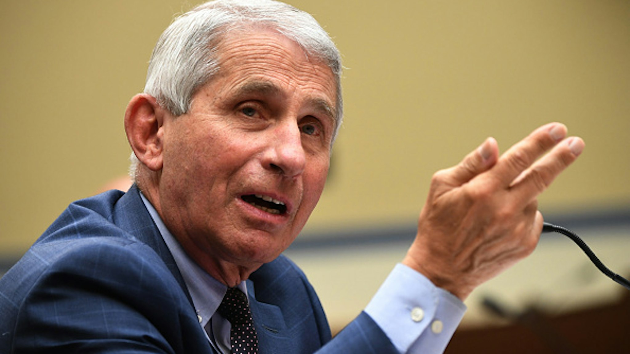 Anthony Fauci, director of the National Institute for Allergy and Infectious Diseases, testifies during a House Subcommittee on the Coronavirus Crisis hearing on a national plan to contain the COVID-19 pandemic, on Capitol Hill in Washington, DC on July 31, 2020.