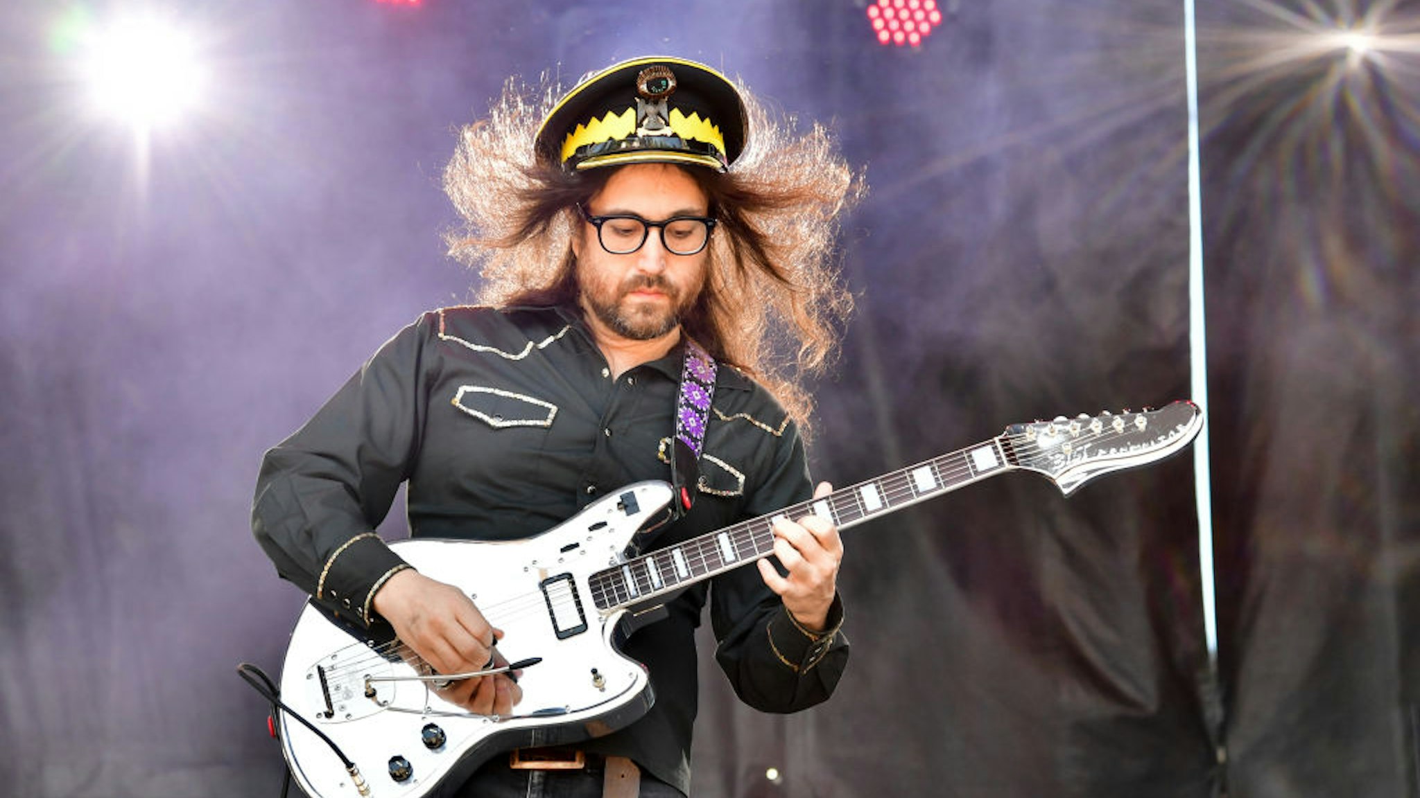 Sean Lennon performs during 2019 Sweetwater 420 Festival at Centennial Olympic Park on April 21, 2019 in Atlanta, Georgia.