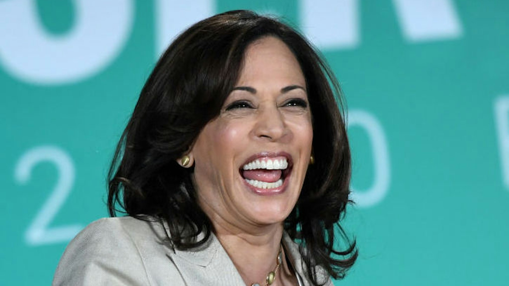 Democratic presidential candidate and U.S. Sen. Kamala Harris (D-CA) speaks during the 2020 Public Service Forum hosted by the American Federation of State, County and Municipal Employees (AFSCME) at UNLV on August 3, 2019 in Las Vegas, Nevada.