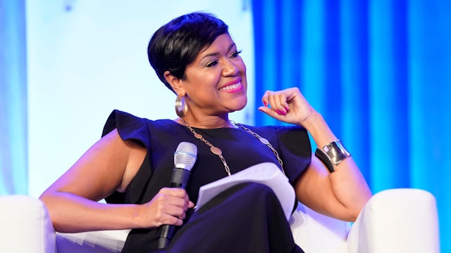 Tiffany D. Cross of The Beat DC speaks on stage during Texas Conference For Women 2019 at Austin Convention Center on October 24, 2019 in Austin, Texas.