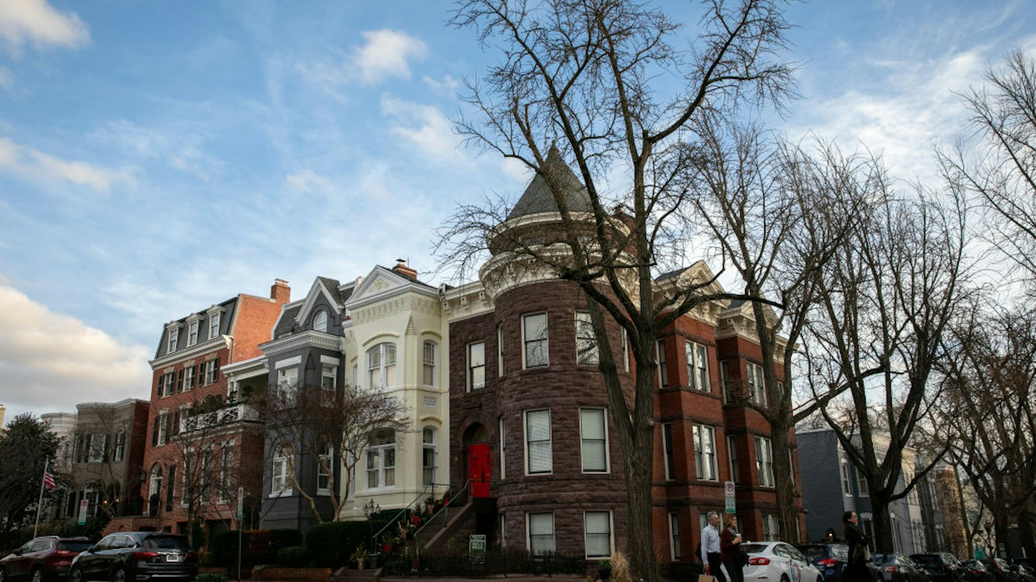 Homes in the Georgetown neighborhood of Washington, D.C. on January 11, 2020.