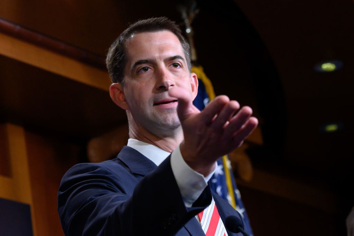 Tom Cotton Comes Out Against Impeachment Proceedings