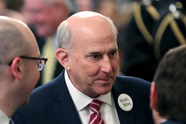WASHINGTON, DC - FEBRUARY 06: U.S. Rep. Louie Gohmert (R-TX) waits for U.S. President Donald Trump to speak to the media, one day after the U.S. Senate acquitted on two articles of impeachment, in the East Room of the White House February 6, 2020 in Washington, DC. After five months of congressional hearings and investigations about President Trump’s dealings with Ukraine, the U.S. Senate formally acquitted the president of charges that he abused his power and obstructed Congress.